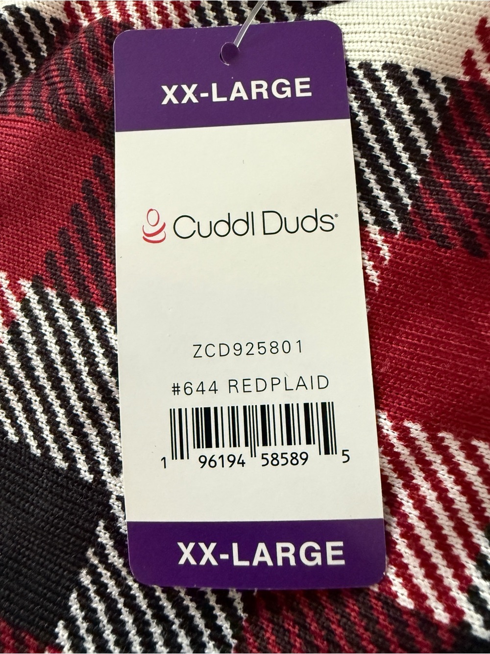 Cuddl Duds Sweater Knit Henley Plaid Pajama Set – XXL (22–24) – NWT - Picture 10 of 11